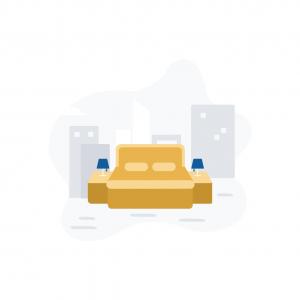 Queen Suite with Two Queen Beds and Trundle Sofa